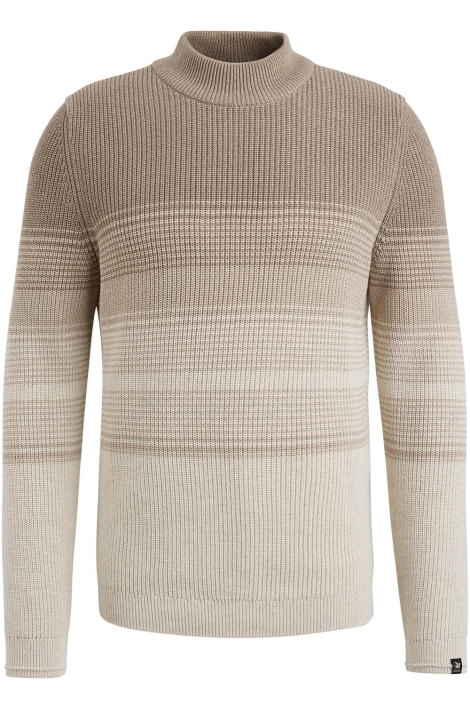 Vanguard mock neck cotton stripe